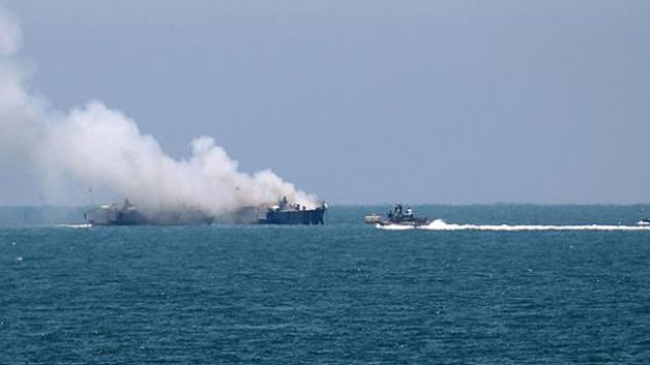Mısır gemisine Gazze açıklarında roket saldırısı
