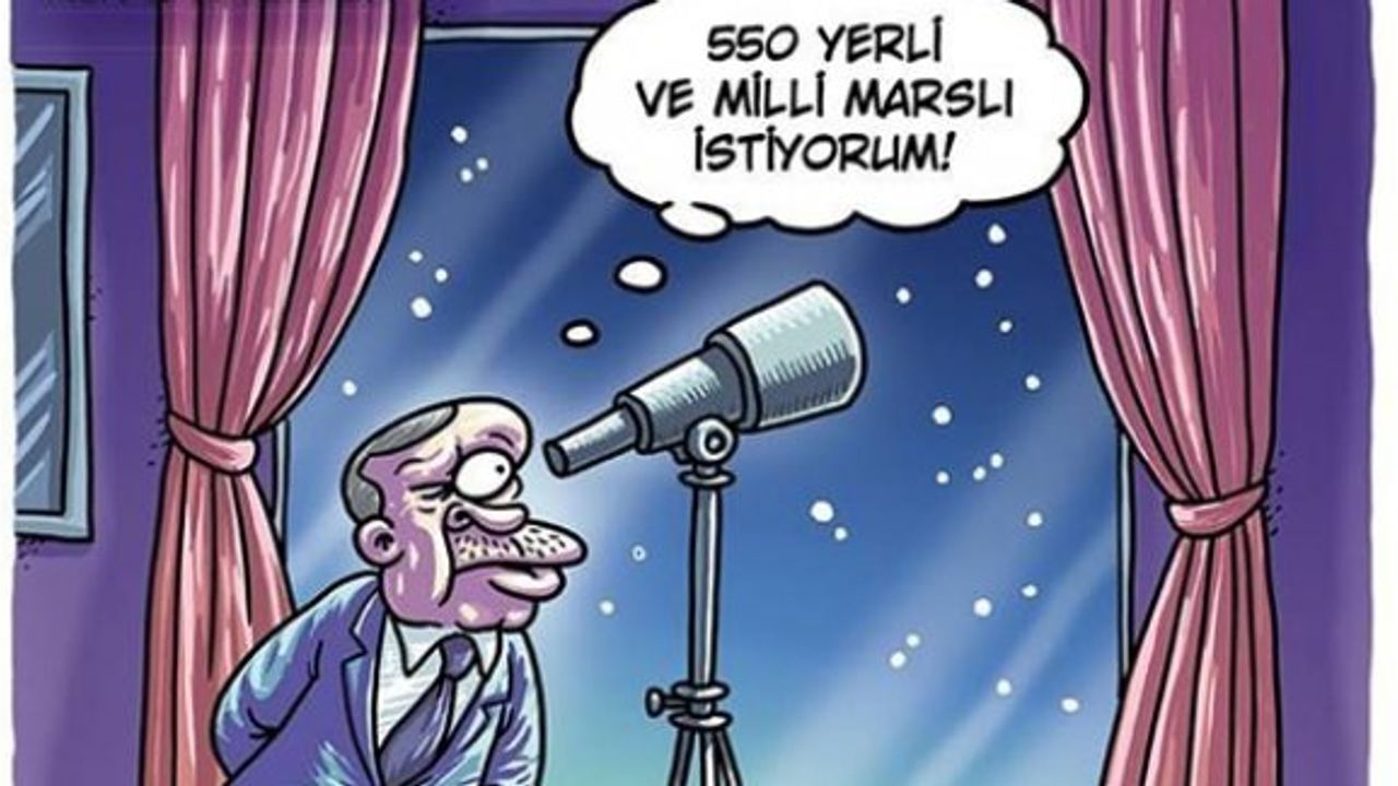 Erdoğan Penguen'in kapağında: 550 yerli ve milli Marslı istiyorum