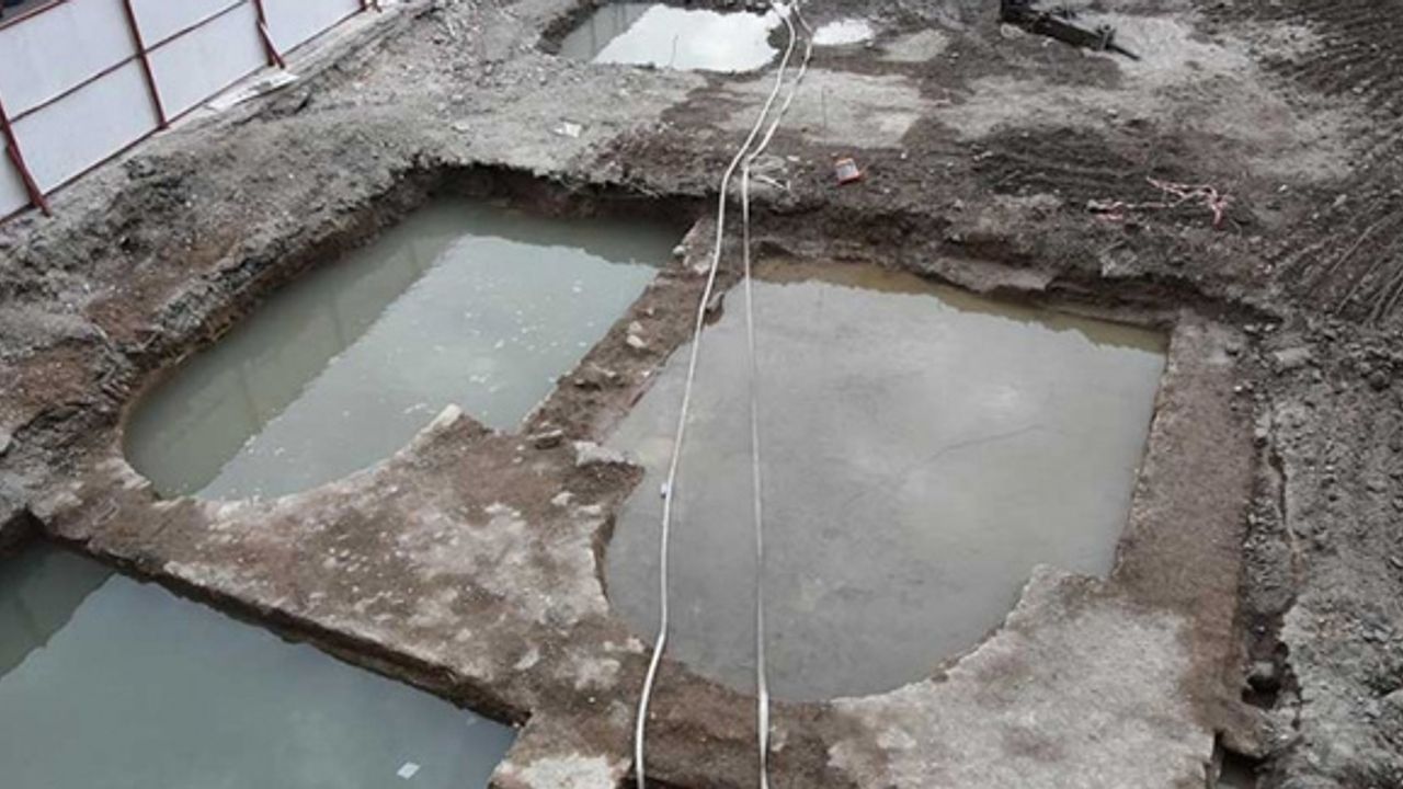 AVM inşaatında arkeolojik kazı