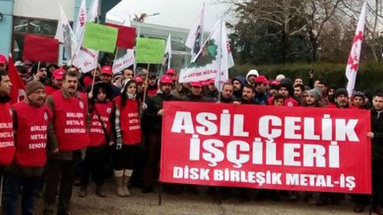 Asil Çelik'te bugün başlayacağı ilan edilen greve  'milli güvenlik' yasağı