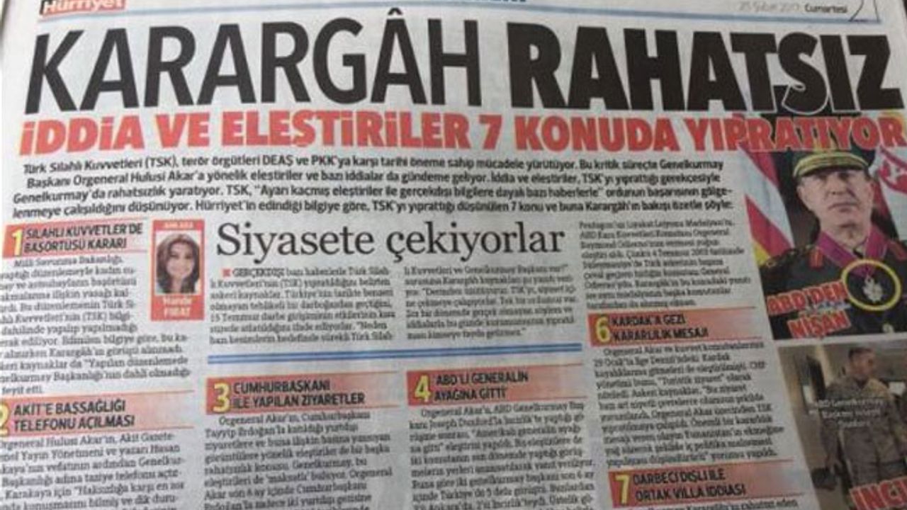 Erdoğan'dan Hürriyet'e: 'Karargah rahatsız' başlığı çok çirkin, bedelini ödeyecekler