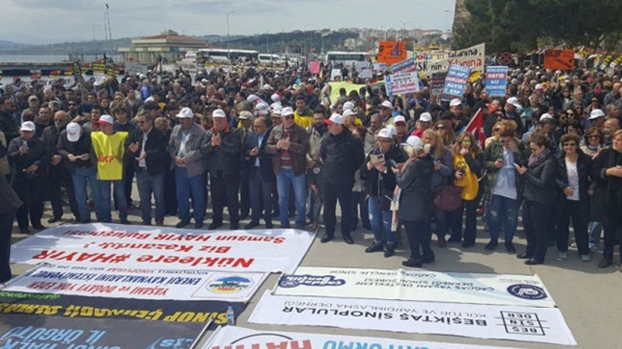 Nükleer karşıtı eylem: Sinop nükleer santral istemiyor