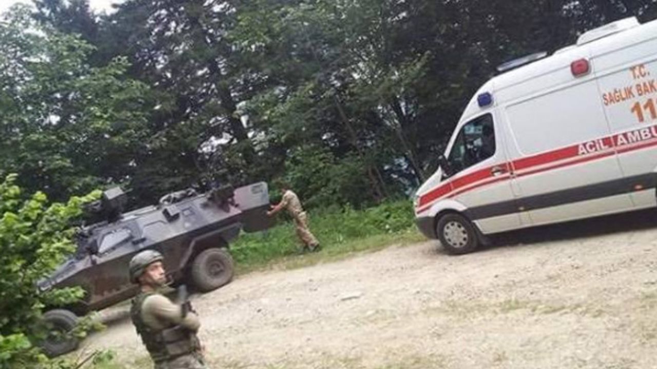 Trabzon'da patlama: 2 asker yaralı