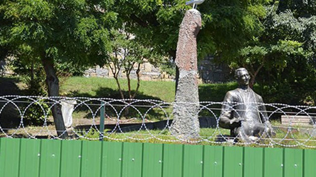 Aşiyan parkı kapatıldı, ağaçlar işaretlendi