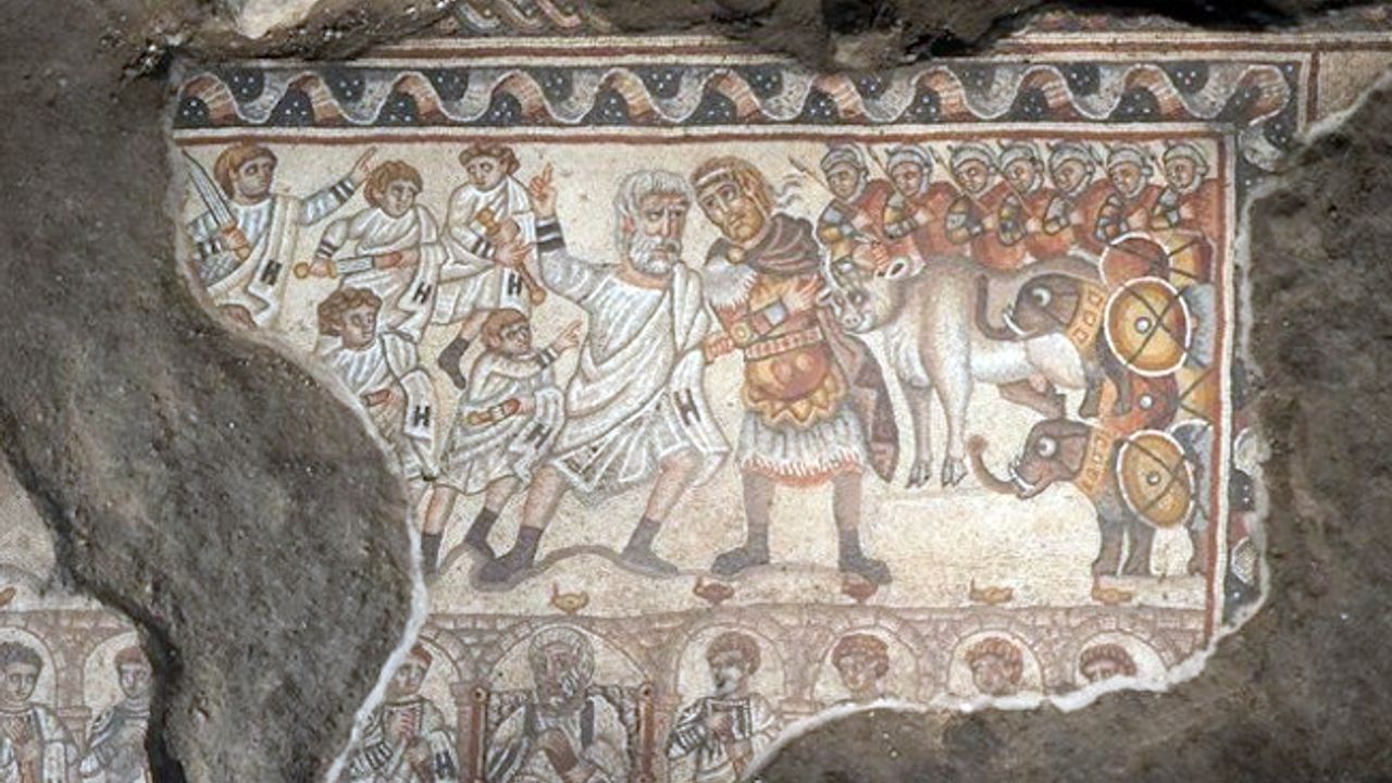 İsrail’de bulunan ilginç mozaik Büyük İskender’i betimliyor olabilir