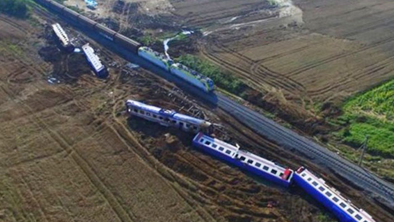 Çorlu'daki tren kazasına ait güvenlik kamerası görüntüleri ortaya çıktı
