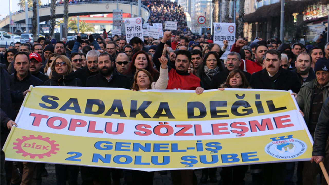 İzmir Büyükşehir Belediyesi’nin İZENERJİ işçilerine yüzde 10.6 zam önerisi kabul görmedi