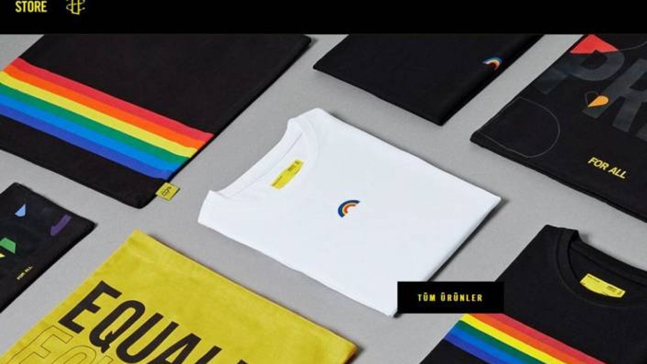 Af Örgütü online satış mağazasını "Pride"la açtı