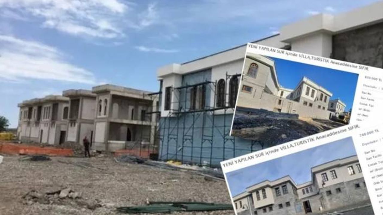 Yıkılan Sur’da yeni inşa edilen ‘lüks’ villalar 600 bin lira ile 1 milyon lira arasında satılıyor
