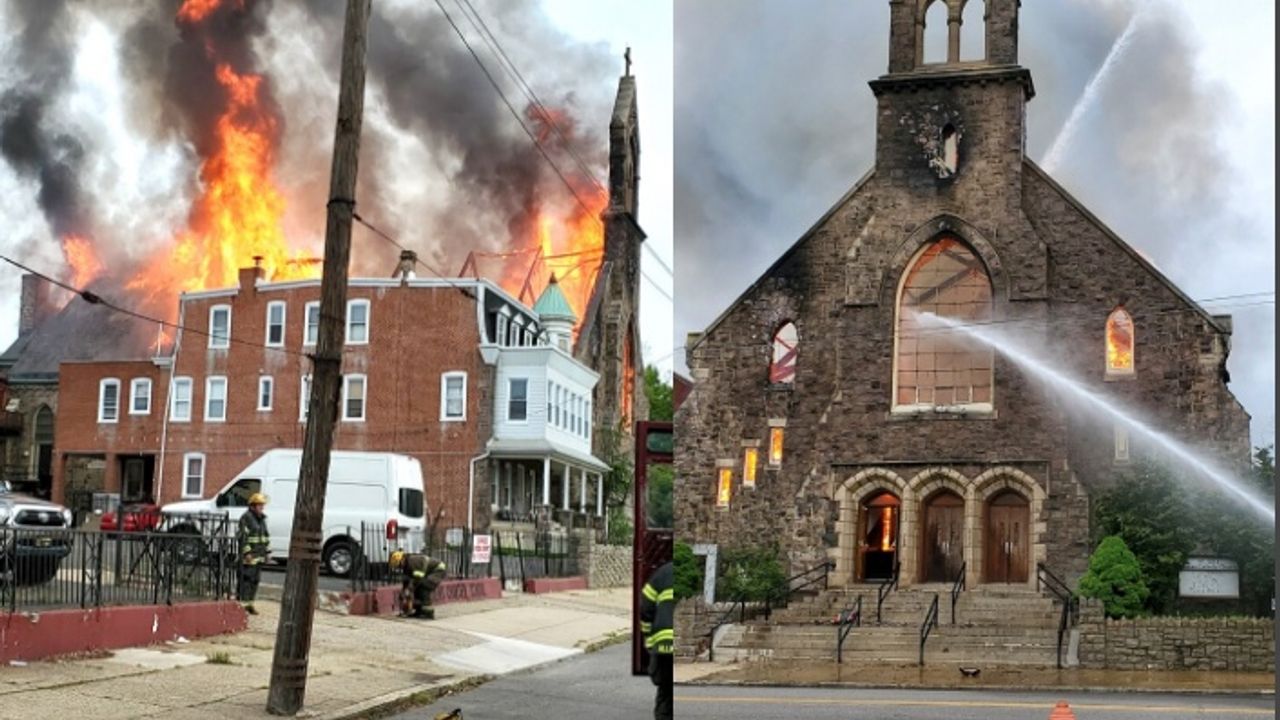 ABD’de tarihi Katolik kilisesinde yangın