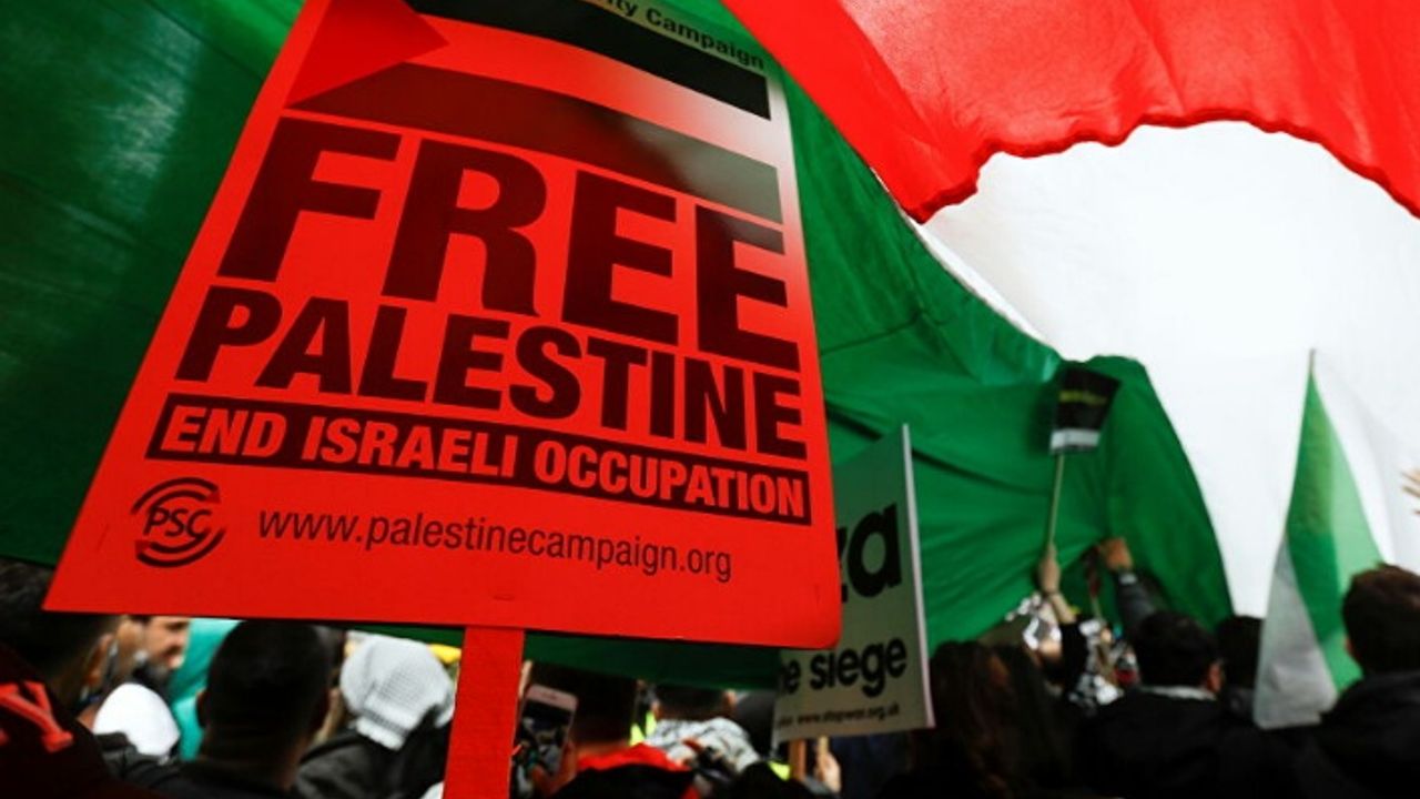 İngiltere'de İsrail protestosu
