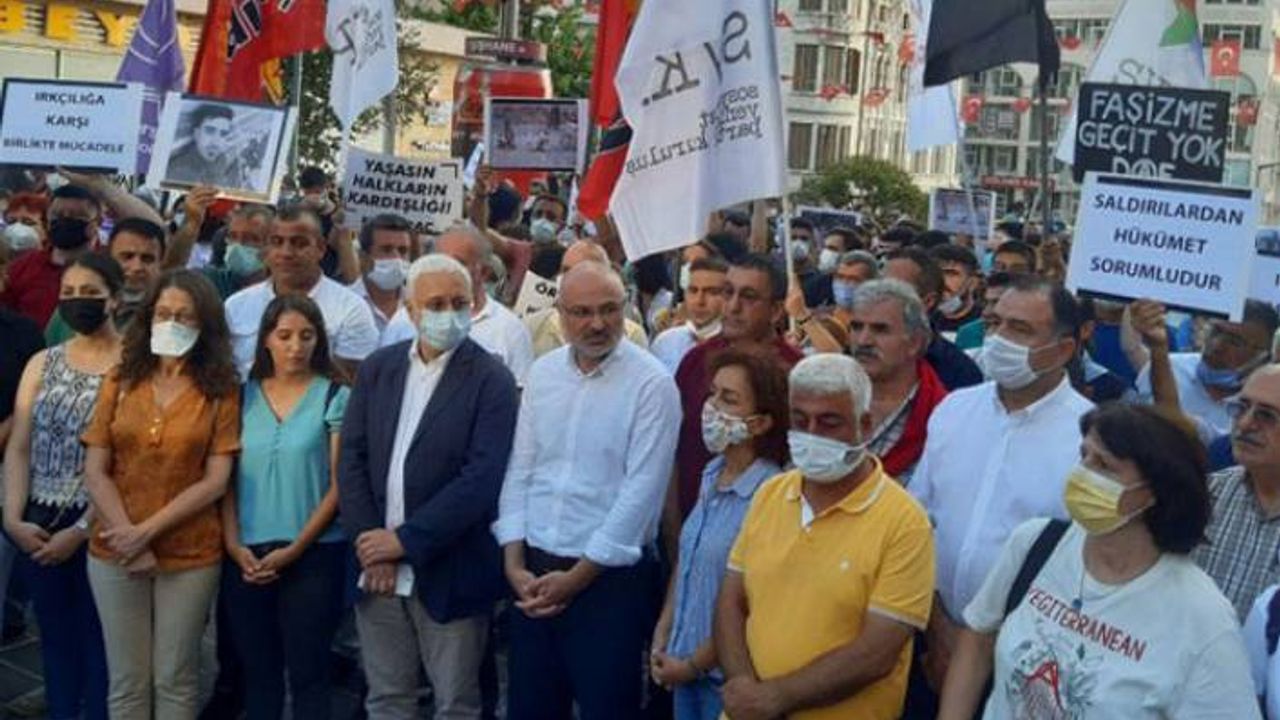 HDP'den ırkçı saldırılara karşı eylem