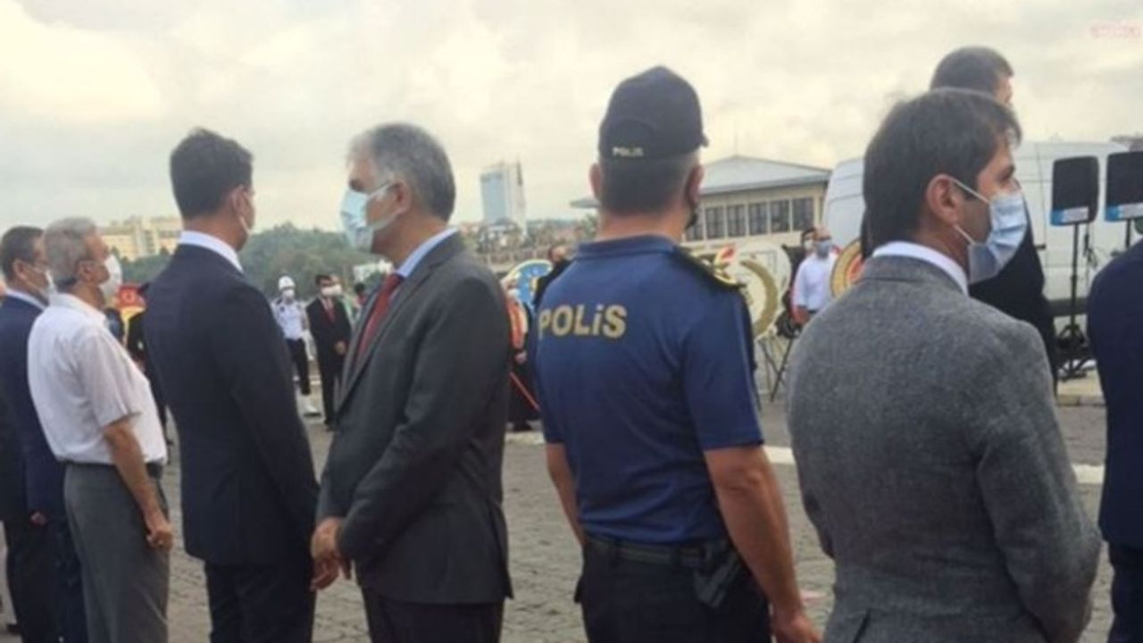 30 Ağustos töreninde Erdoğan protestosu