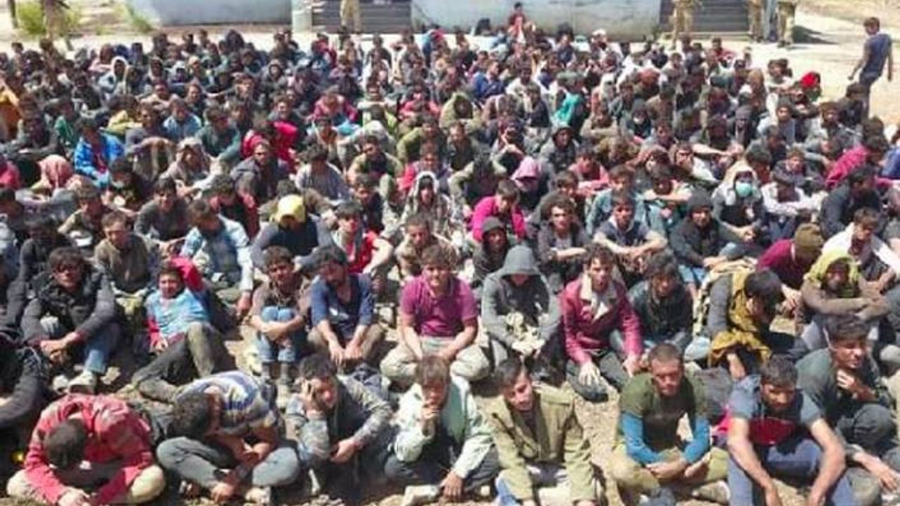 Van'da TIR'ın dorsesinde 300 göçmen yakalandı
