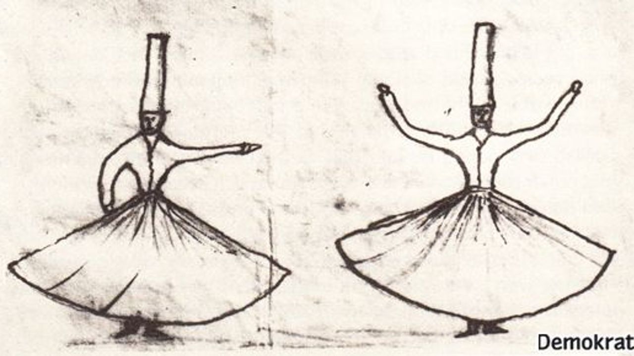 Andersen, Osmanlı dervişlerini çizmiş