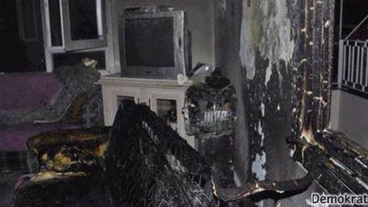 Antakya'da polisin yaktığı evin fotoğrafları
