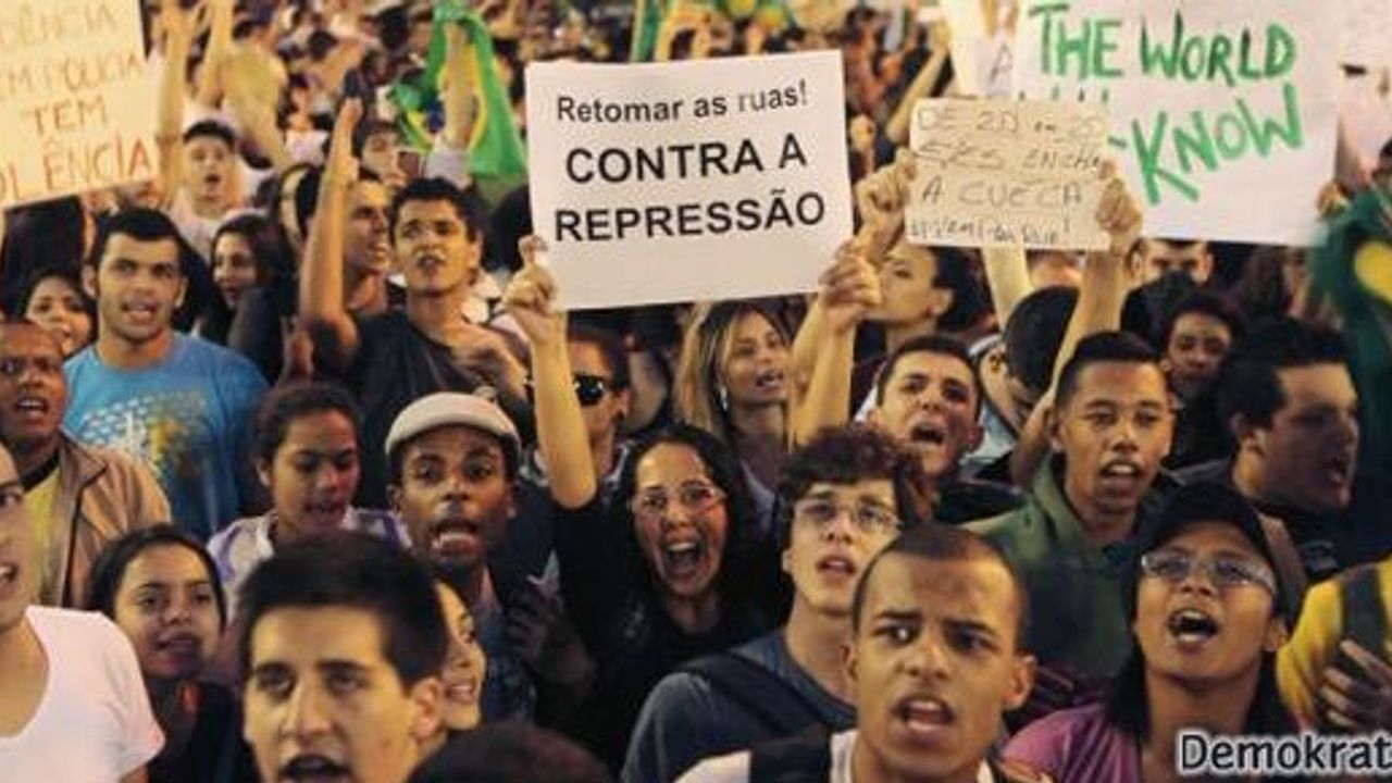 Brezilya'da on binler greve gitti