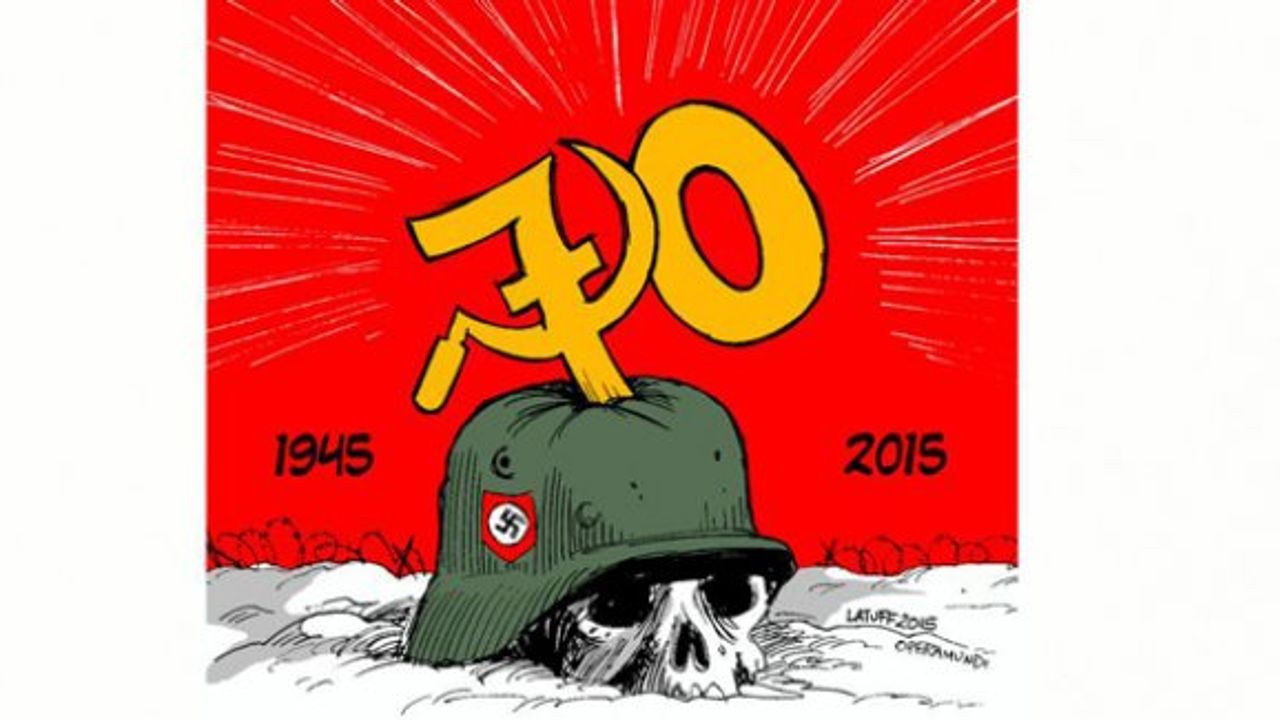 Carlos  Latuff, 9 Mayıs Zafer Günü'nü çizdi