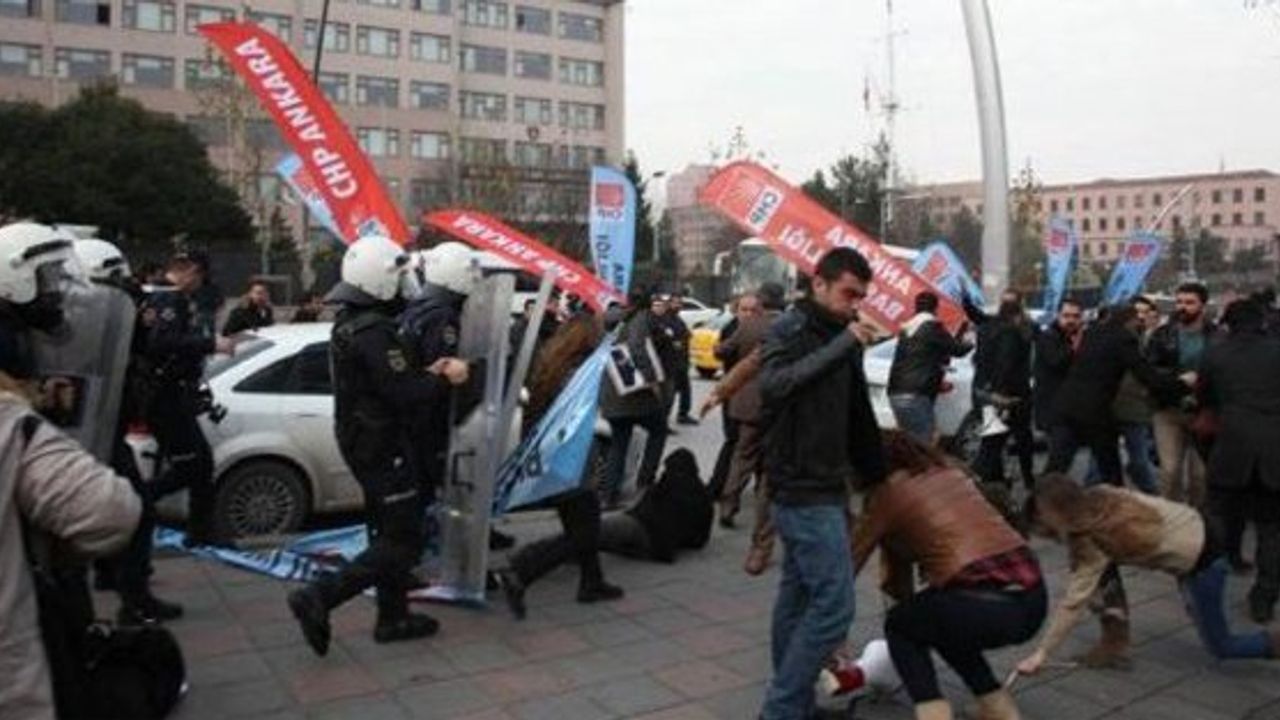 CHP'lilere Meclis önünde polis saldırısı