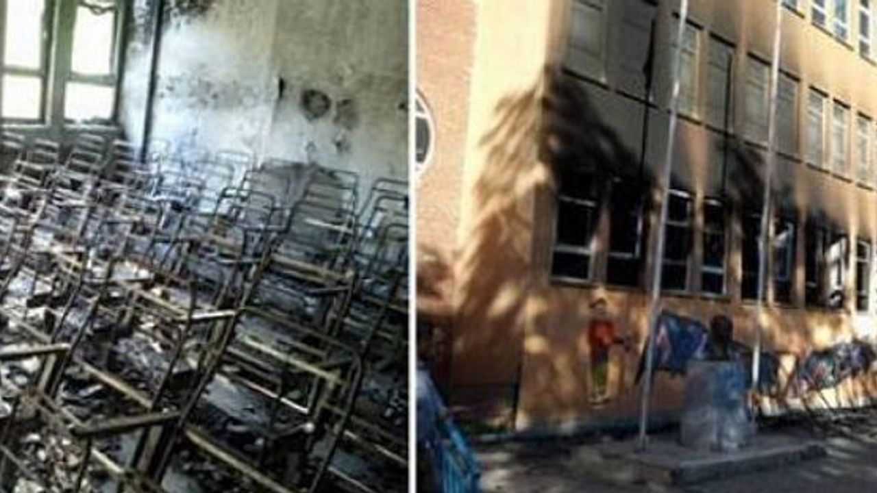 Cizre'de 3 devlet okulu yakıldı!