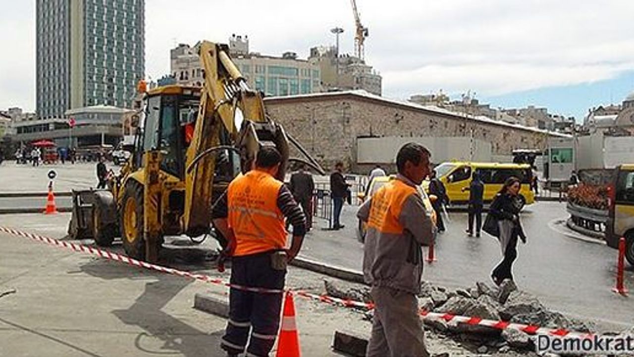 İBB'den 'Taksim'de inşaat' açıklaması 
