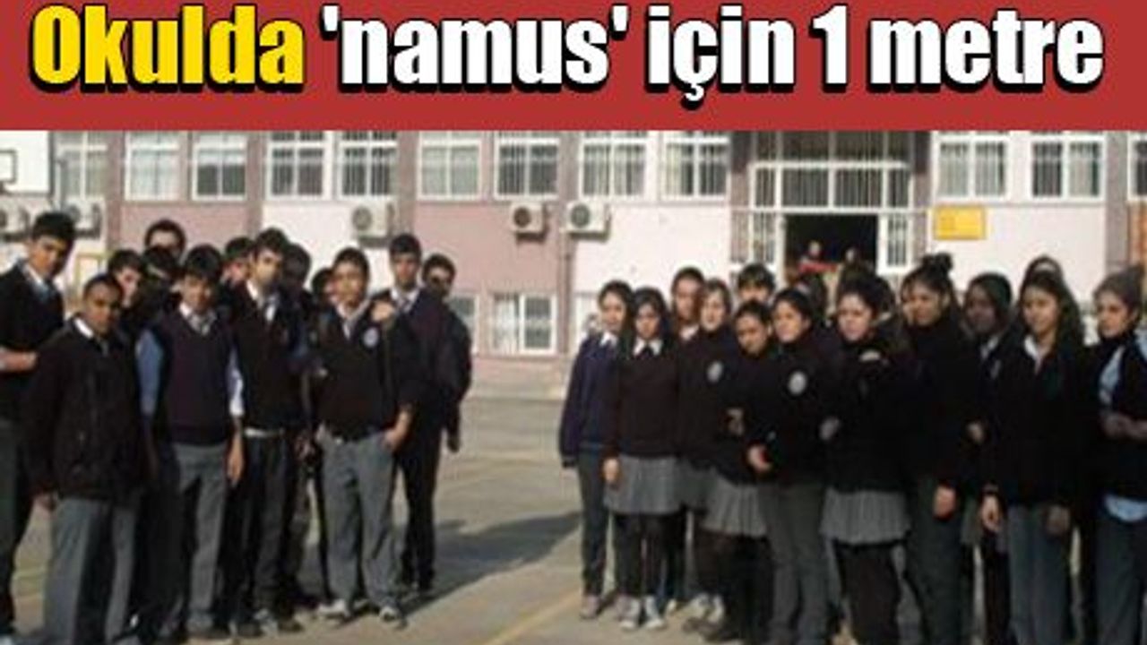 Okulda 'namus' için 1 metre mesafe