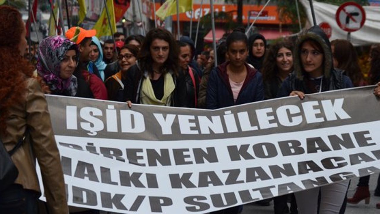 Sultangazi'de Kobani eylemi