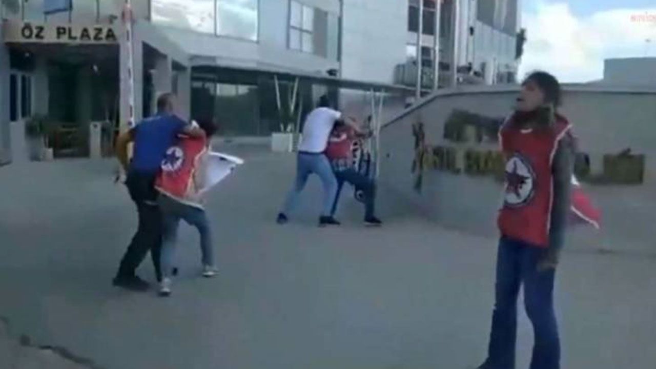 AKP il binası önünde eylem yapmak isteyen 3 öğrenci sürüklenerek götürüldü