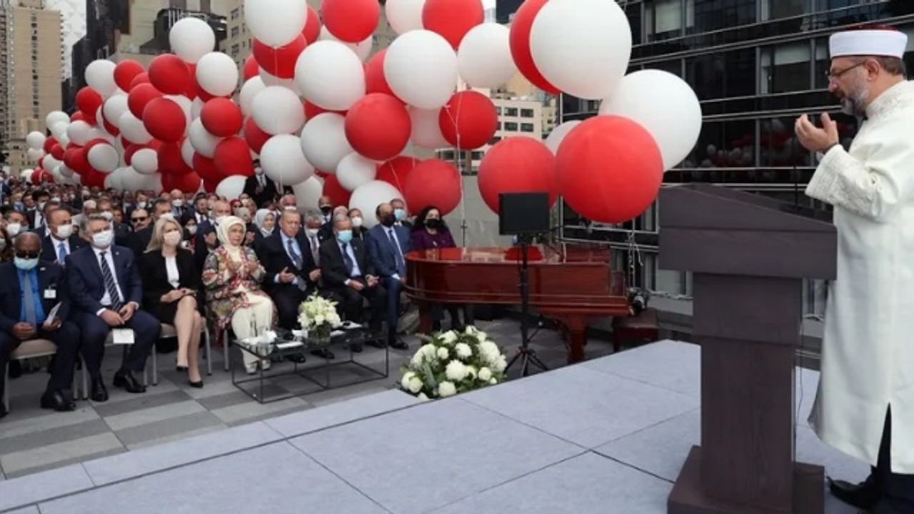 Diyanet İşleri Başkanı da New York'ta: Türkevi binasına dualı açılış