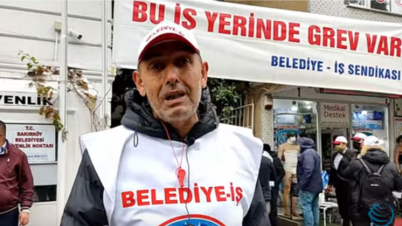Bakırköy Belediyesi işçileri, sıfır zam dayatmasına karşı greve çıktı