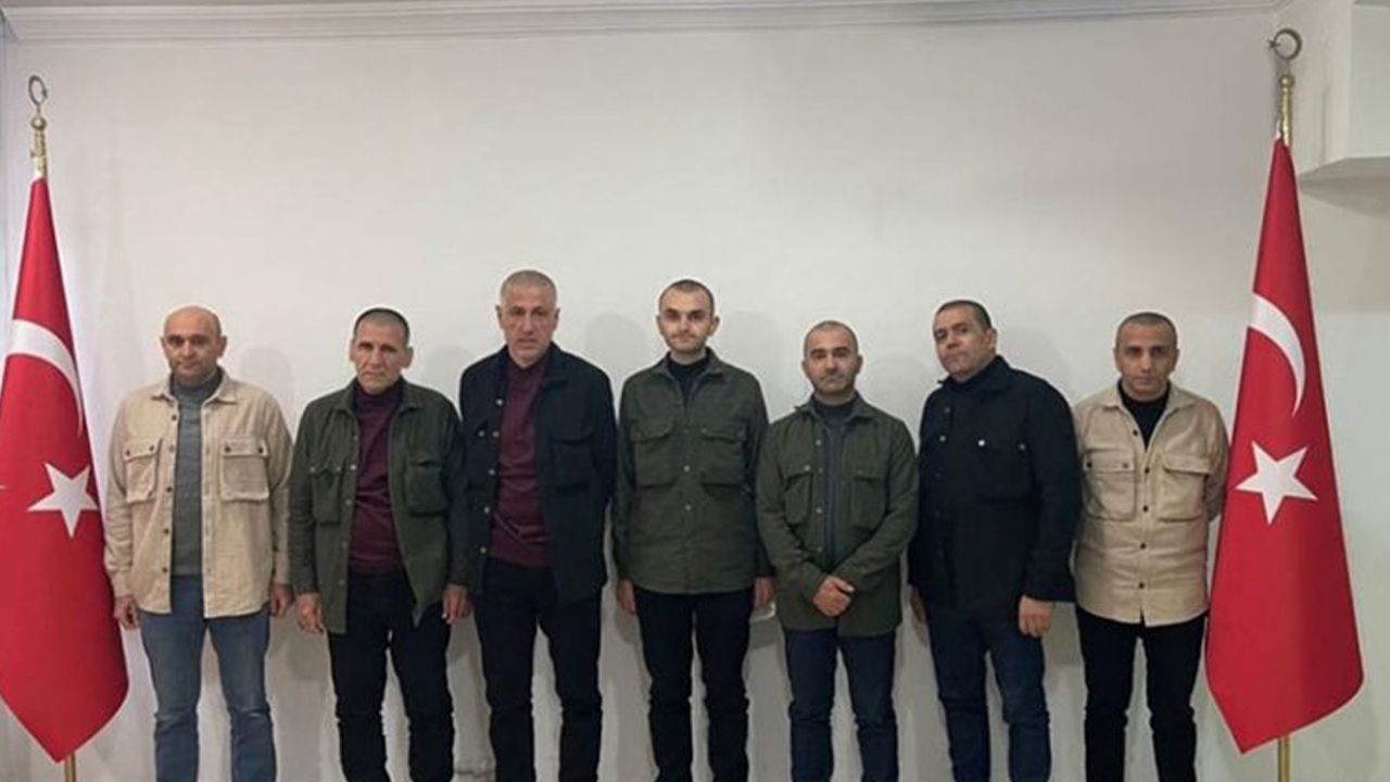 Libya'da alıkonulan 7 Türkiye vatandaşı ülkeye getirildi