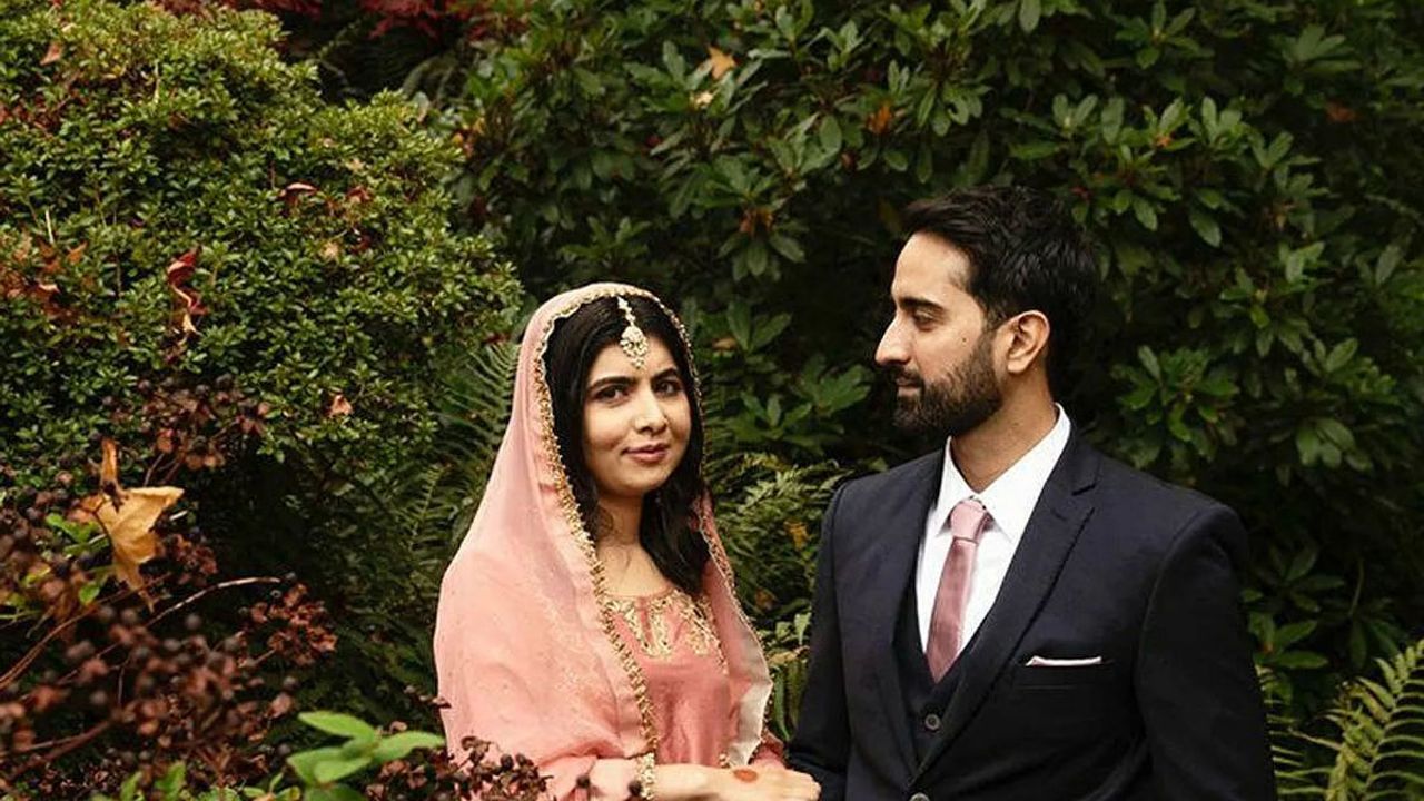 Taliban'ın başından vurarak öldürmeye çalıştığı Malala Yusufzay evlendi