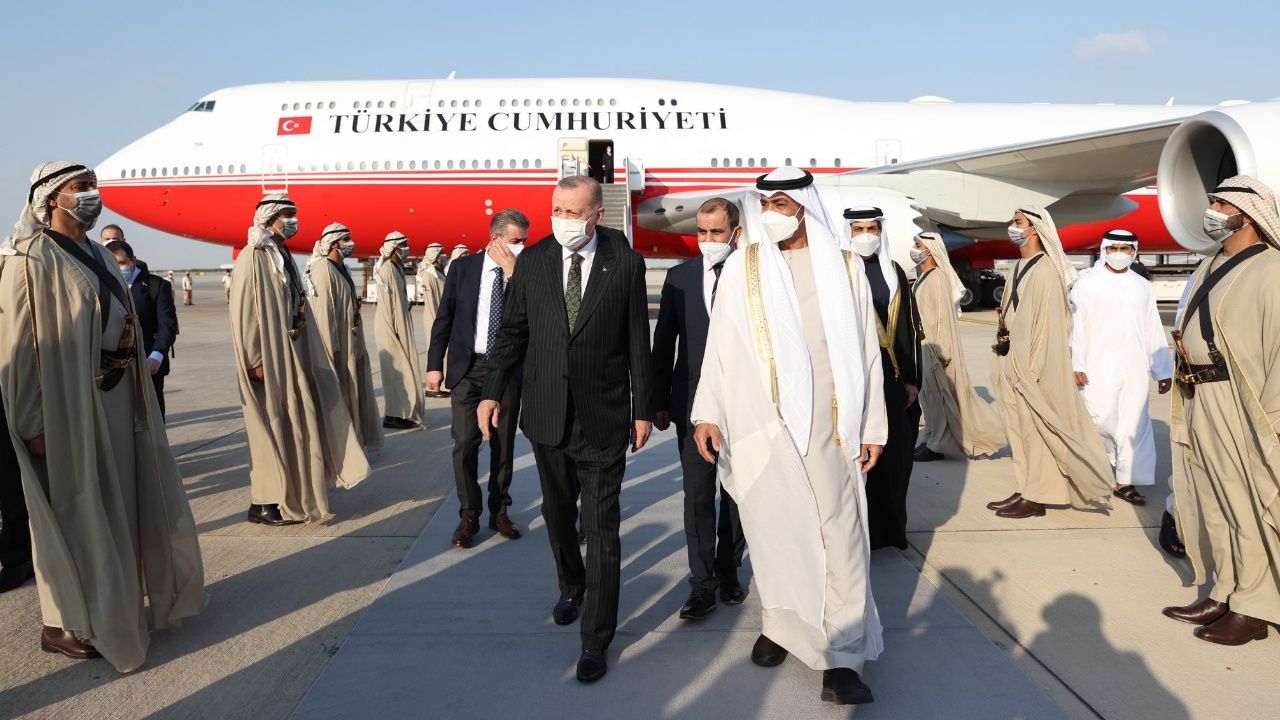 Erdoğan, 9 yıl sonra Birleşik Arap Emirlikleri'nde