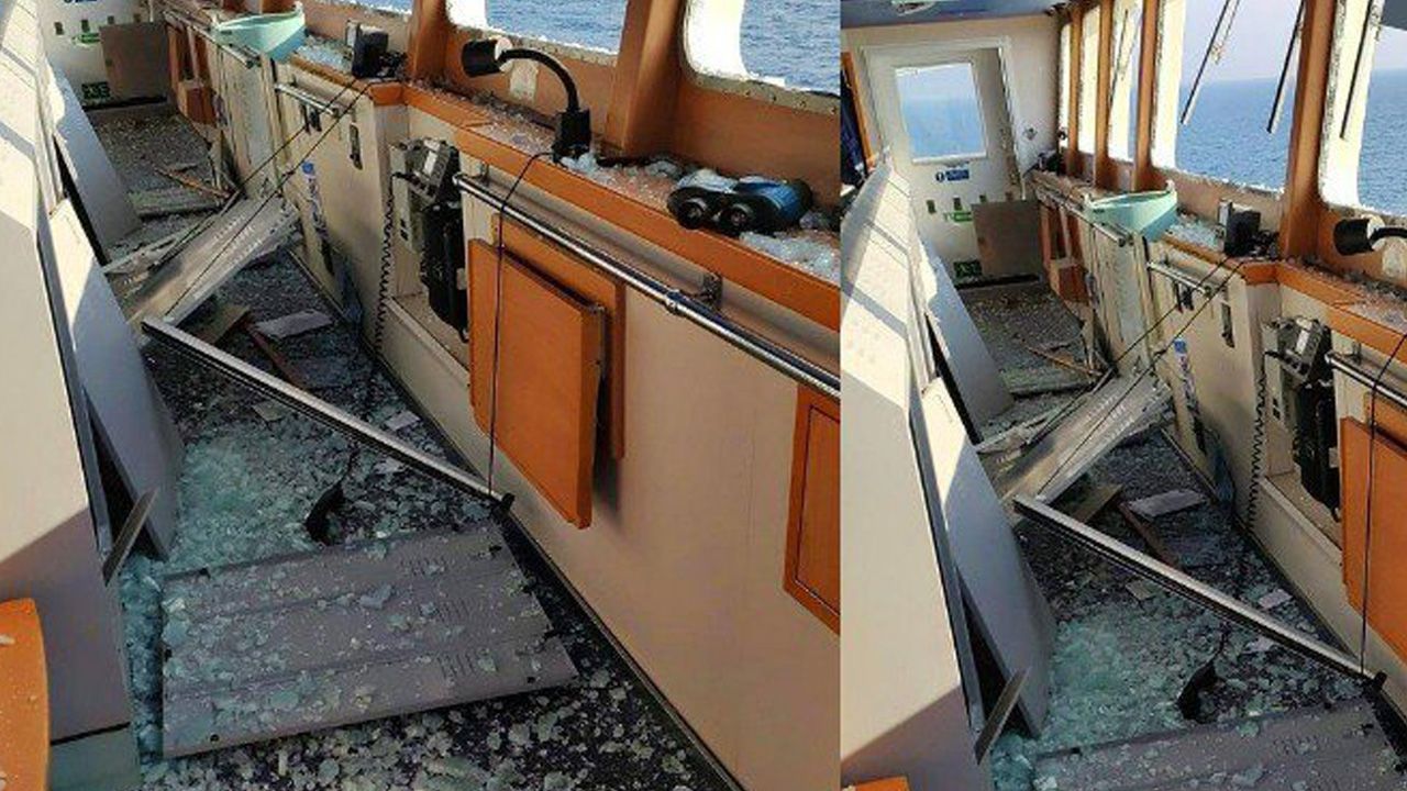 Ukrayna'nın Odessa kenti açıklarında Türk gemisine bomba isabet etti