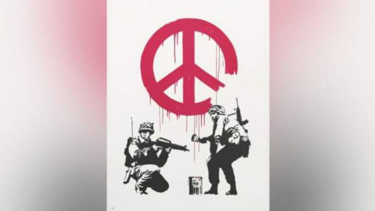 Banksy'nin 81 bin sterline satılan eserinin geliri Ukrayna'da çocuk hastanesine bağışlanacak