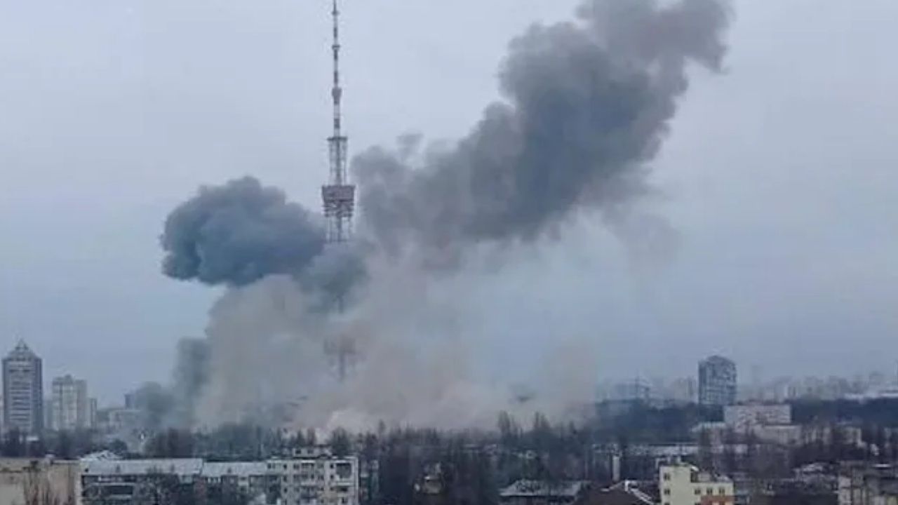 Rusya, Kiev'de televizyon kulesini vurdu