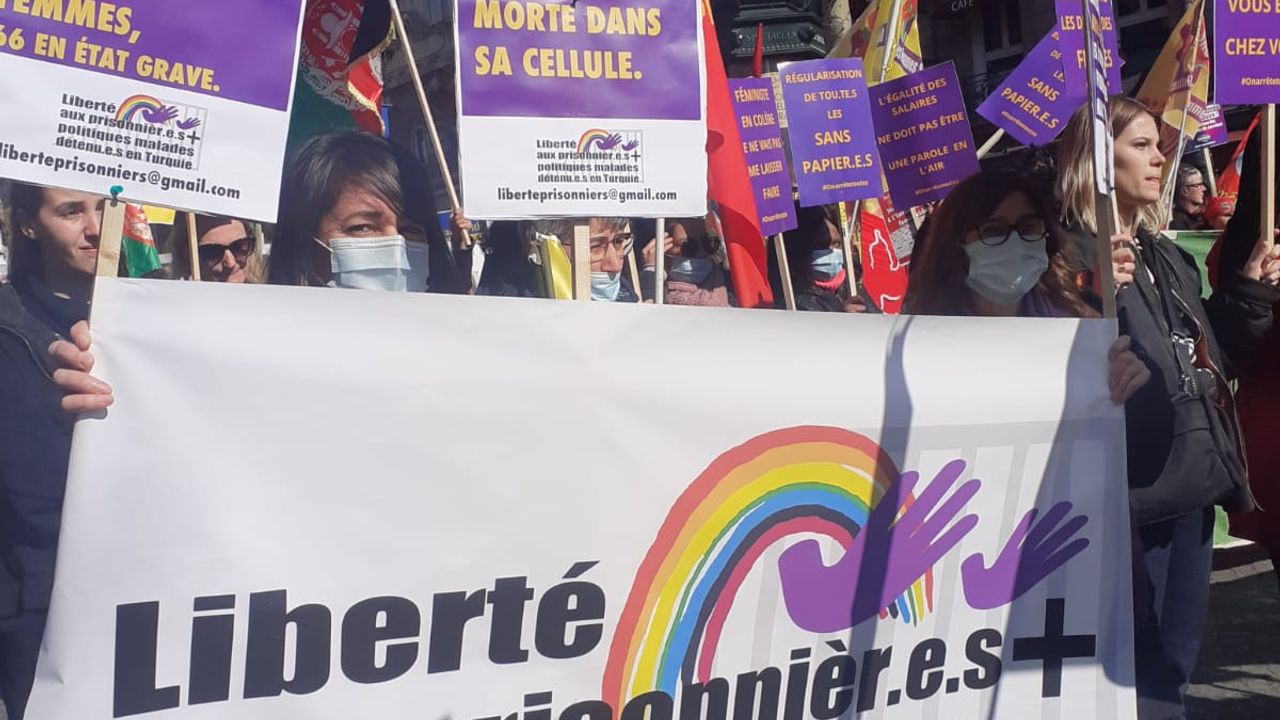 "Hasta Politik Kadın ve LGBTİ+ Tutsaklara Özgürlük" için biraraya geldiler