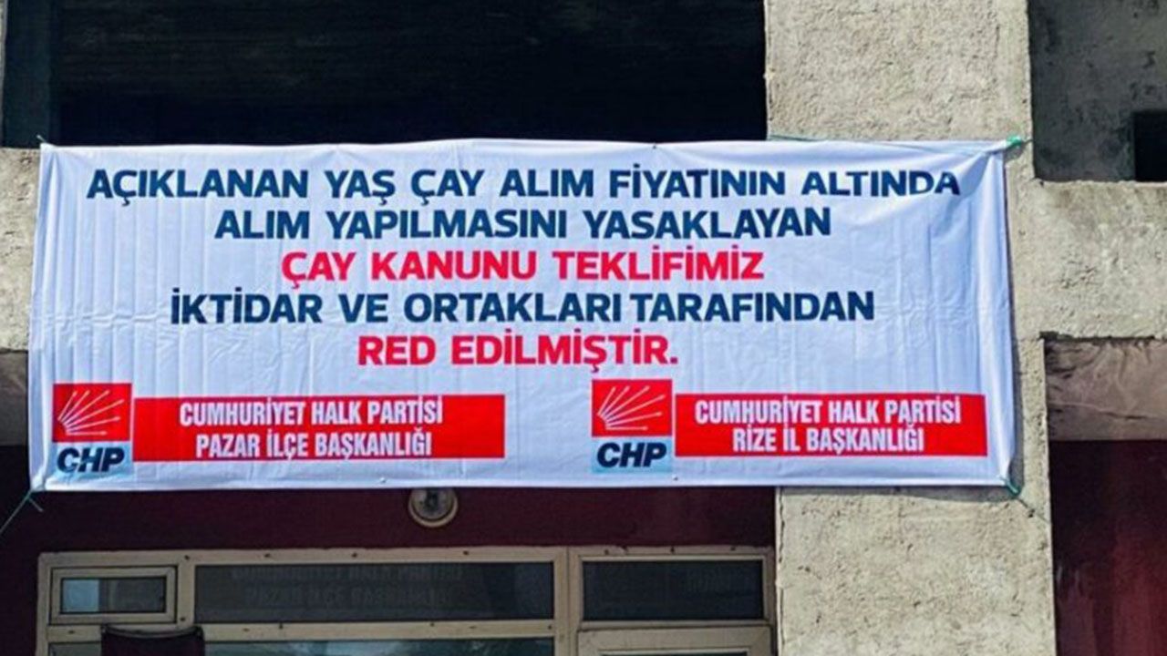 Rize'de CHP'nin afişleri toplatıldı