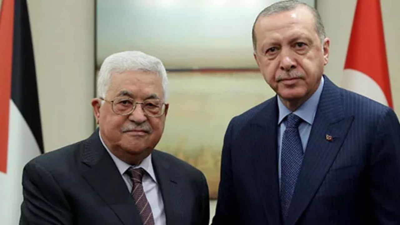 Erdoğan, Filistin Devlet Başkanı Abbas'la görüştü