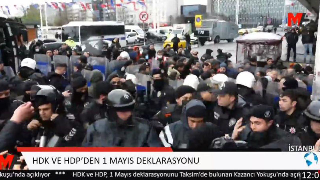 HDK ve HDP İstanbul İl Örgütü'nün 1 Mayıs açıklamasına müdahale: Gözaltılar var