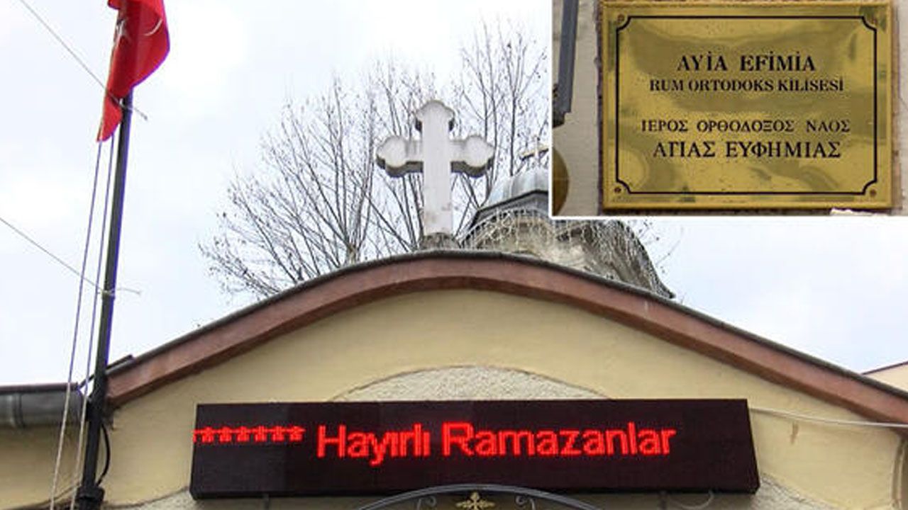 Kadıköy'deki kiliseden ramazan kutlaması