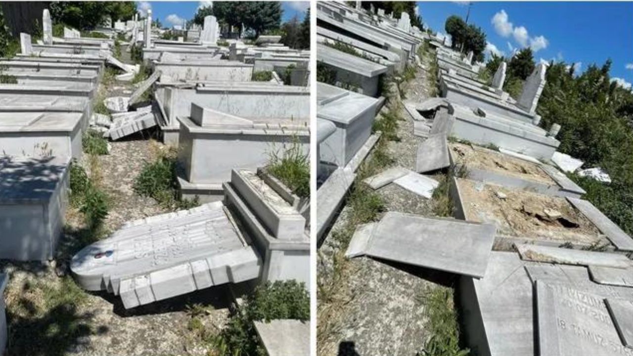 İstanbul Hasköy'deki Yahudi mezarlığına saldırı: 36 mezar taşı kırıldı