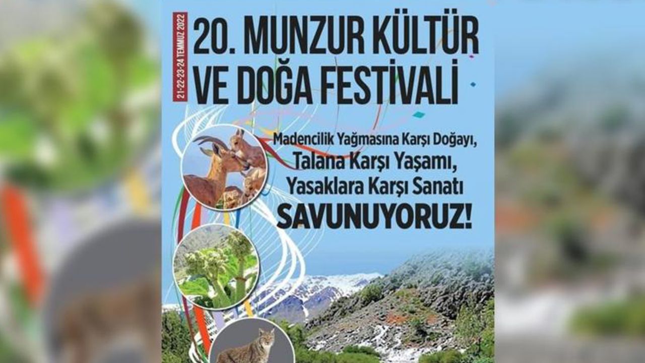 Munzur Kültür ve Doğa Festivali iptal edildi