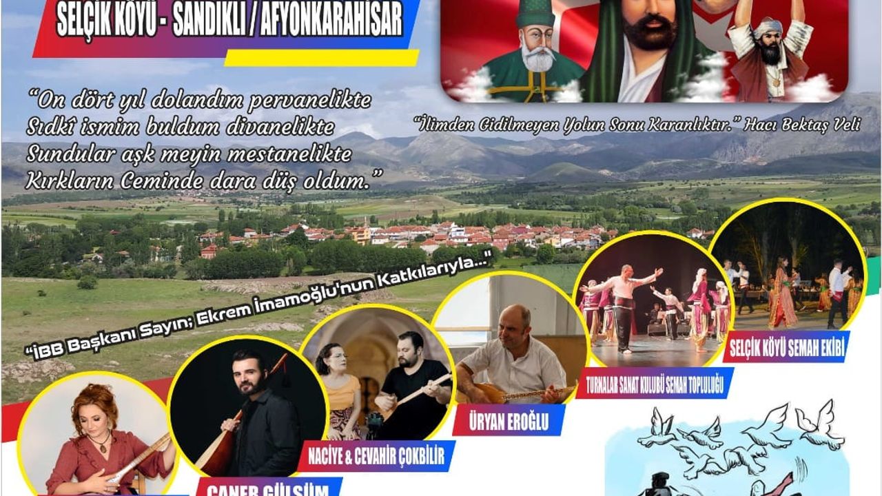 Selçik'te 14. Sarı Dede Sultan'ı Anma ve Kültür Festivali yapılacak
