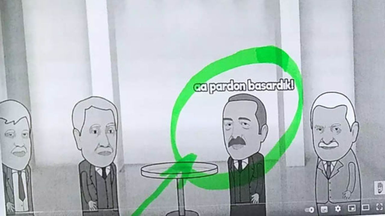 YouTube'daki Erdoğan çizimine soruşturma