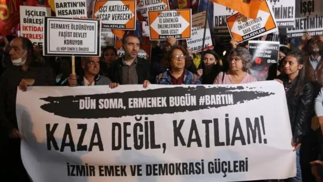 İzmir Emek ve Demokrasi Güçleri: O madeni mezarlığa çeviren sizsiniz