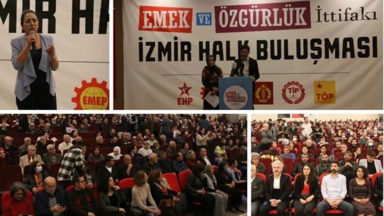 Emek ve Özgürlük İttifakı halk buluşmalarının ilkini İzmir'de gerçekleştirdi