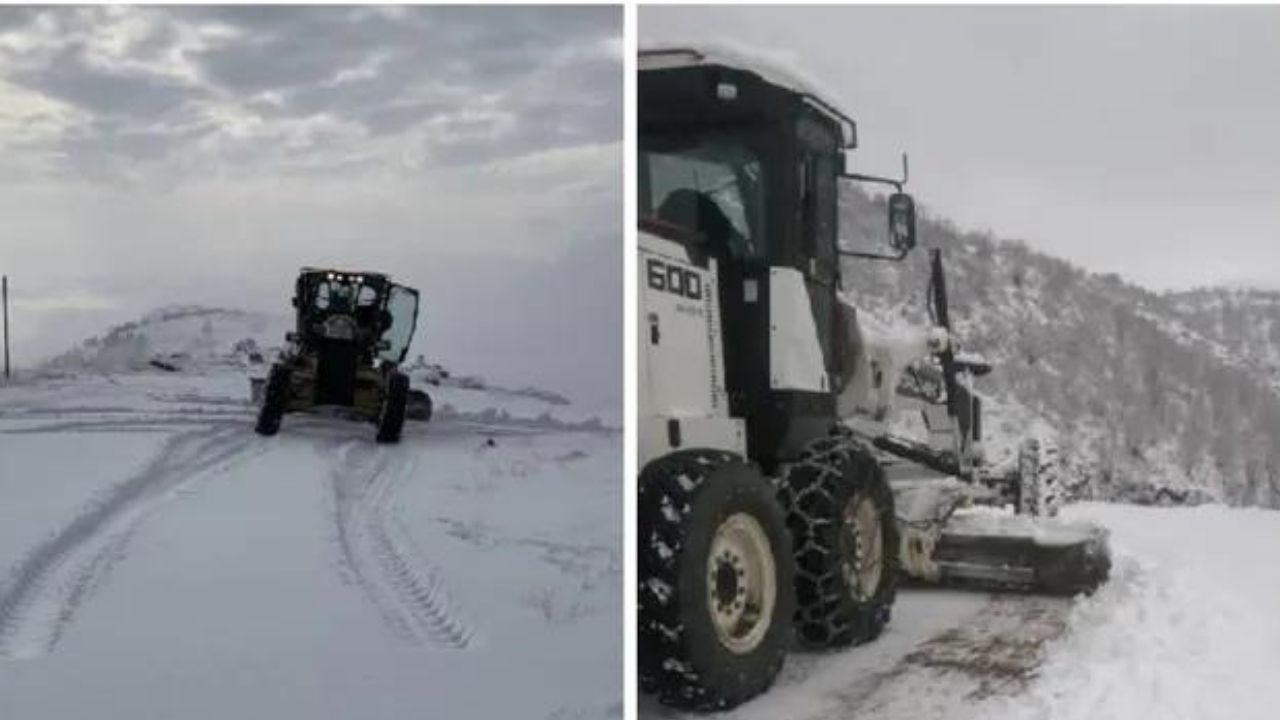 Dersim'de 47 köy yolu kardan kapandı
