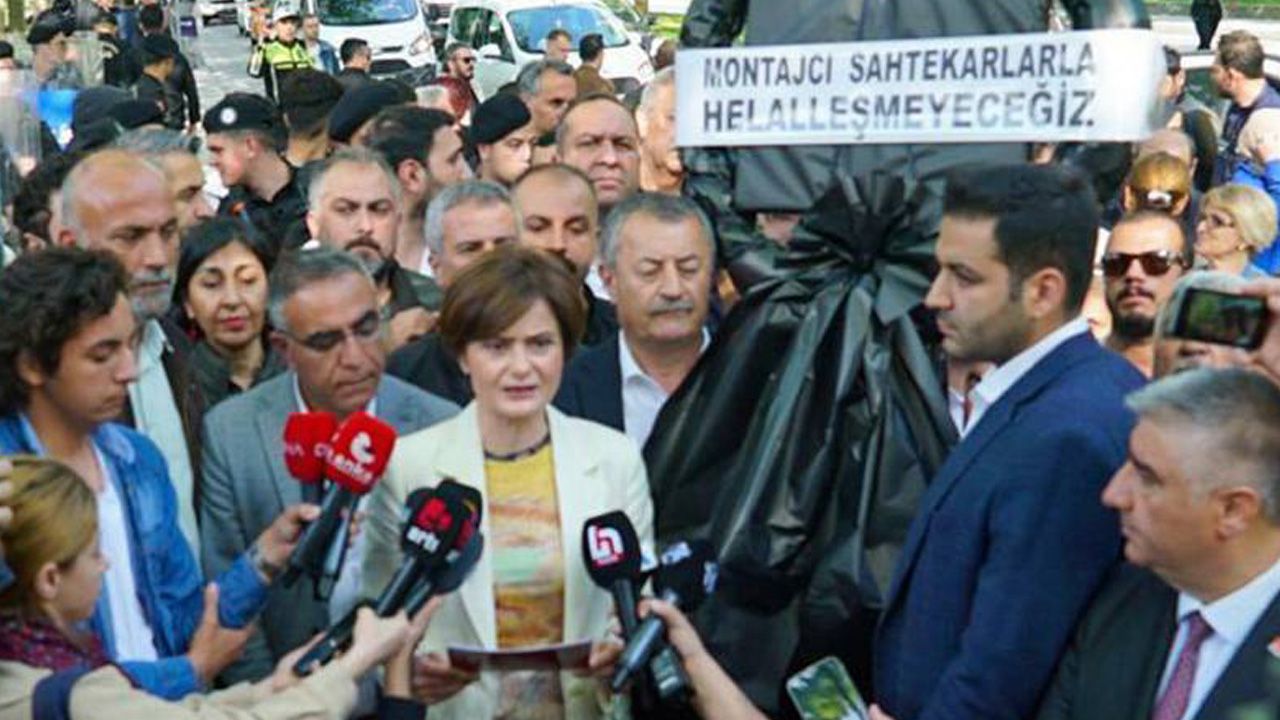 CHP'den AKP İstanbul İl Başkanlığı'na siyah çelenk