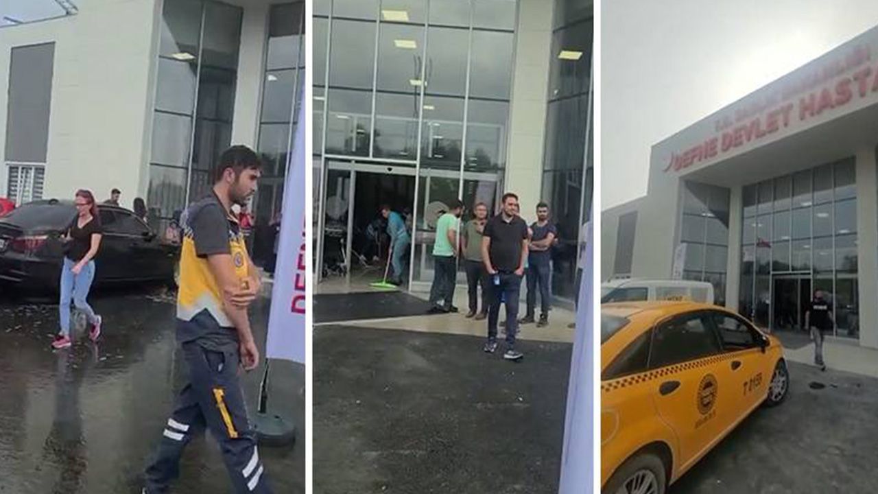 Erdoğan'ın açılışını yaptığı Defne Devlet Hastanesi'ni su bastı